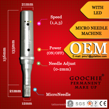 Derma Needling Machine com LED / Microneedle máquina com LED